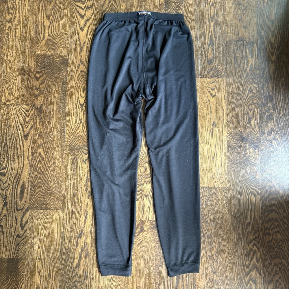 Vintage Patagonia Base Layer Pants Mens L Black Capilene Thermal USA